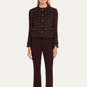 NEW Veronica Beard Audrina Metallic Tweed Jacket, Size 8